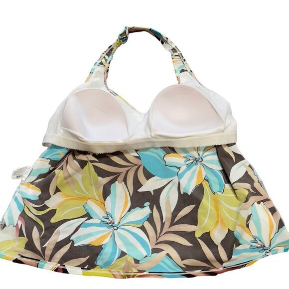 Silhouette Solutions Tankini Top Sz 16W - Picture 10 of 15